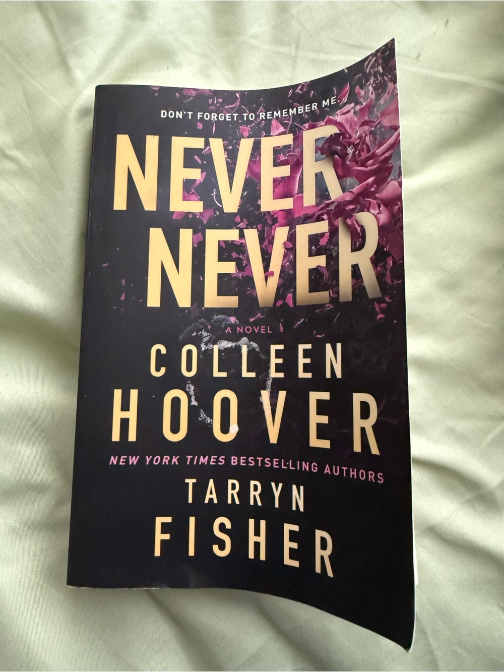 Colleen Hoover & Tarryn Fisher 'Never Never' Paperback - Black and Pink Cover